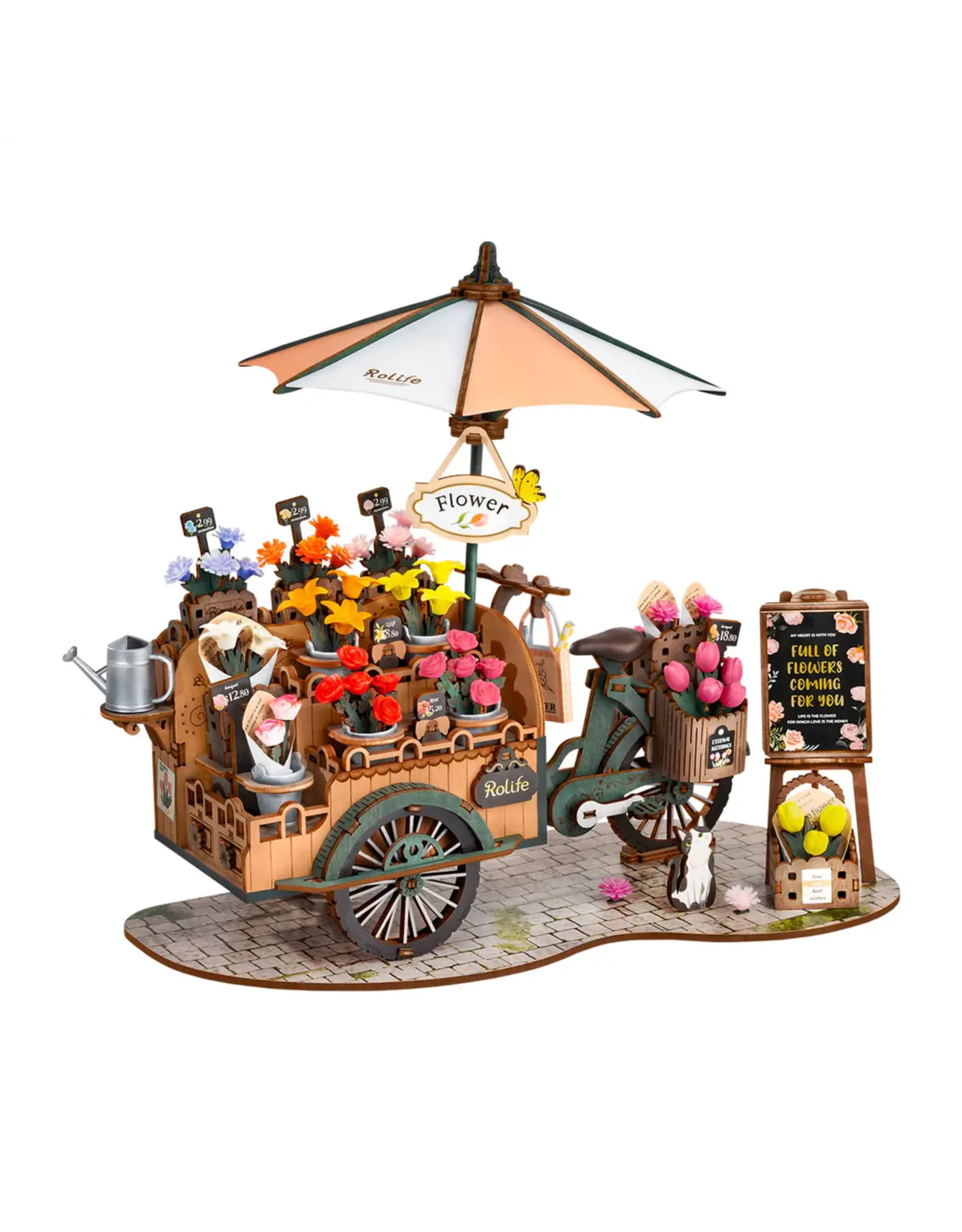 Robotime Blossom Cart