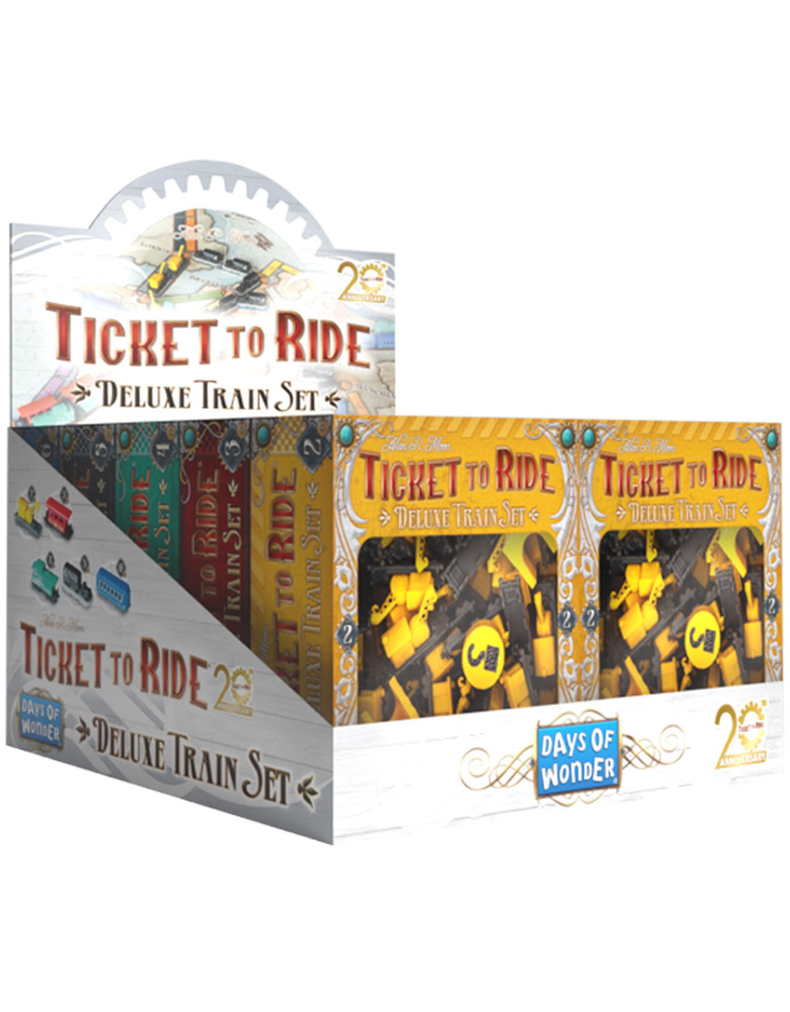 Days of Wonder Ticket to Ride 20th Anniversary Deluxe Train Set