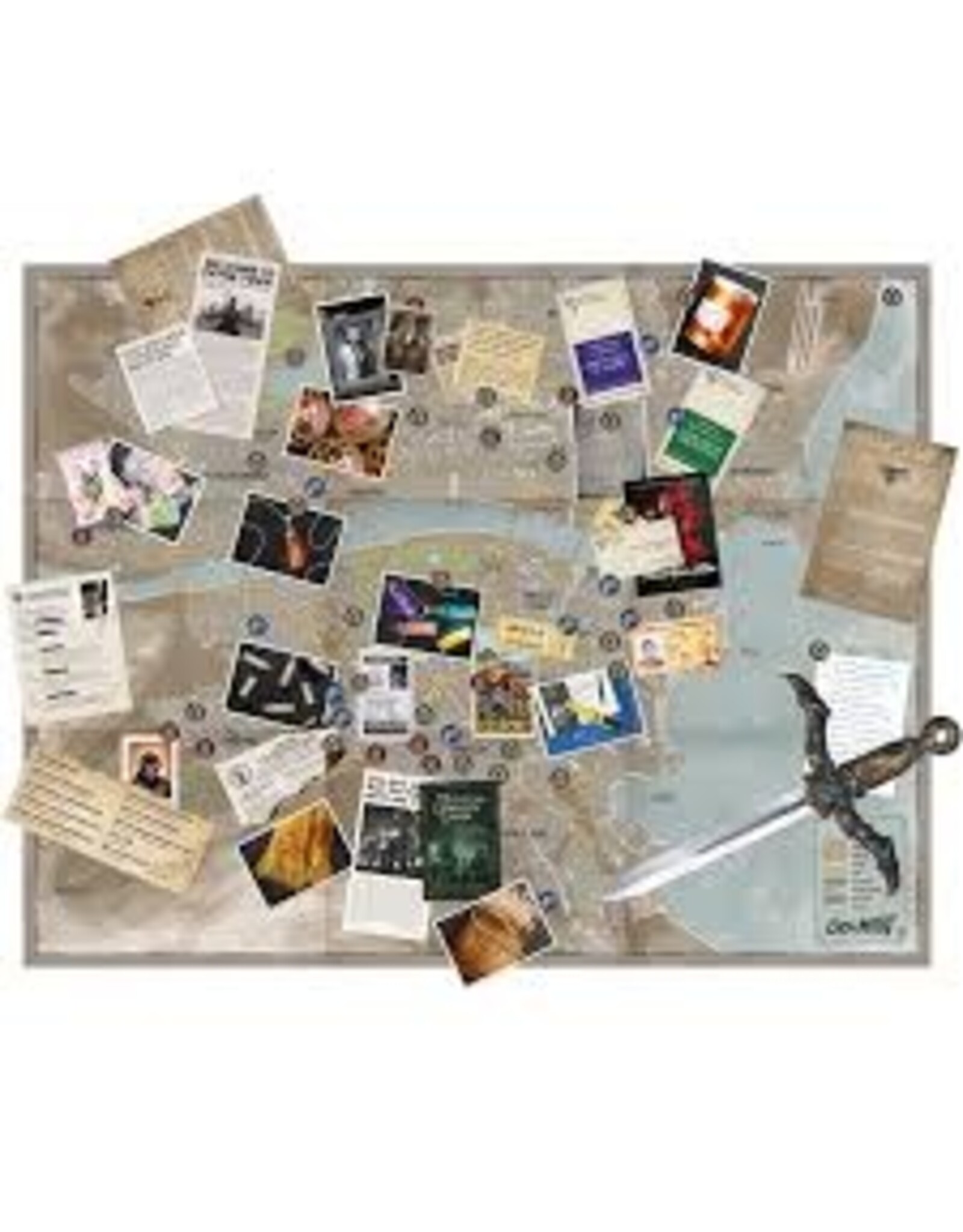 City of Mist: Crime Board City Map: Nights of Payne Town