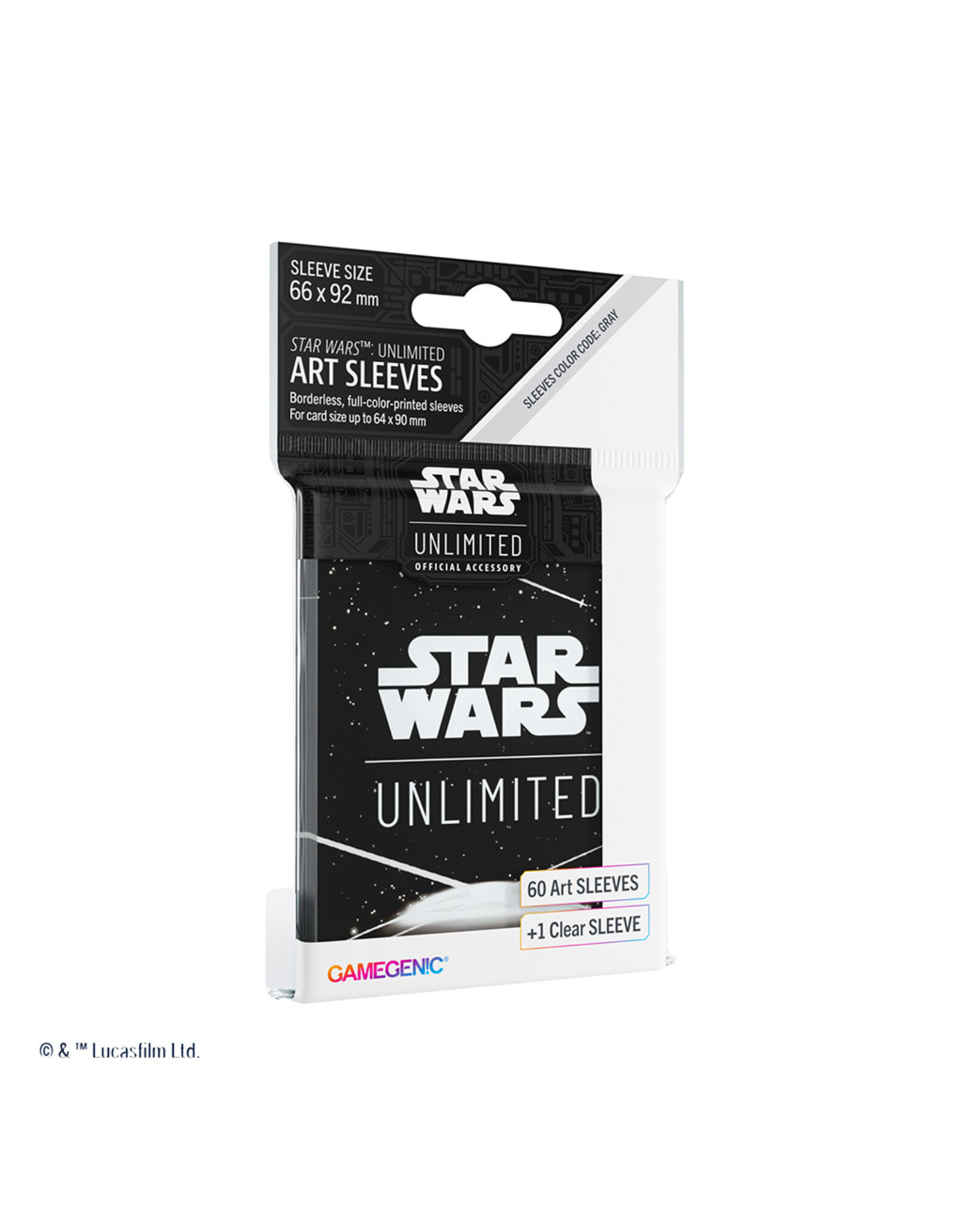GameGenic Star Wars Unlimited Art Sleeves Card Back White