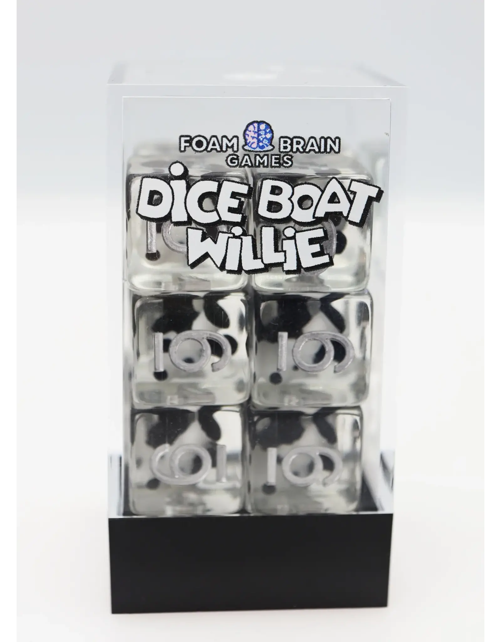 Foam Brain 12 piece D6's - Dice Boat Willie Mickey