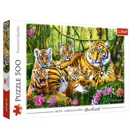 Trefl Puzzle: Family of Tigers 500 Piece (Trefl Red)