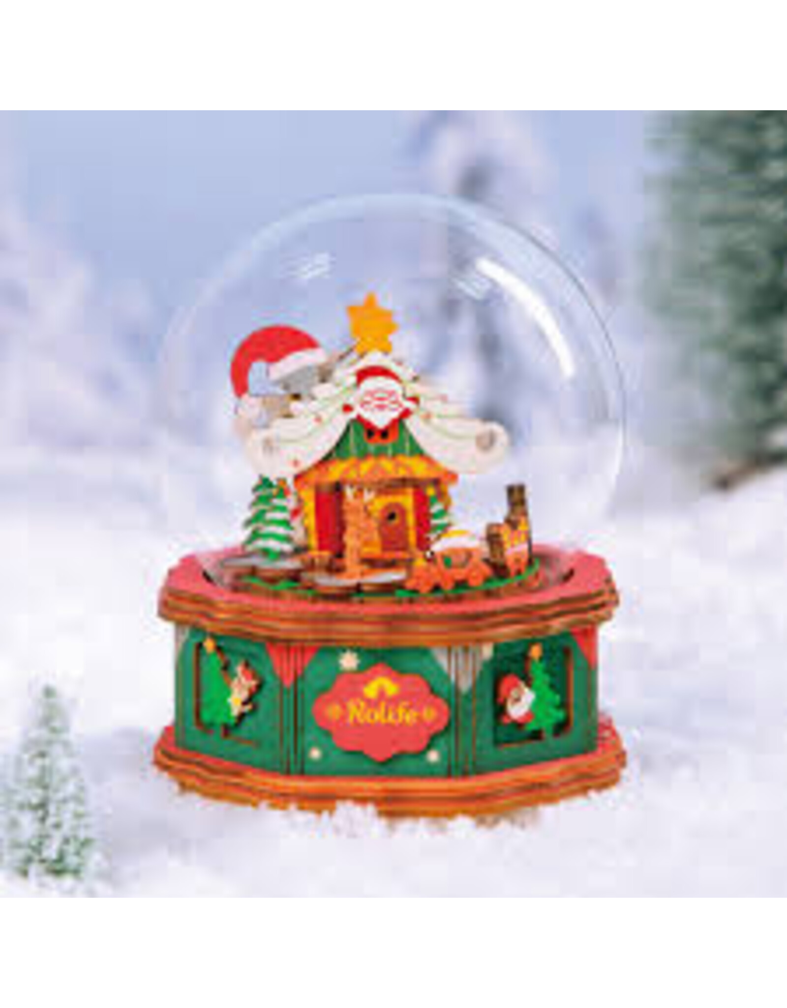 Robotime Christmas Town Music Box