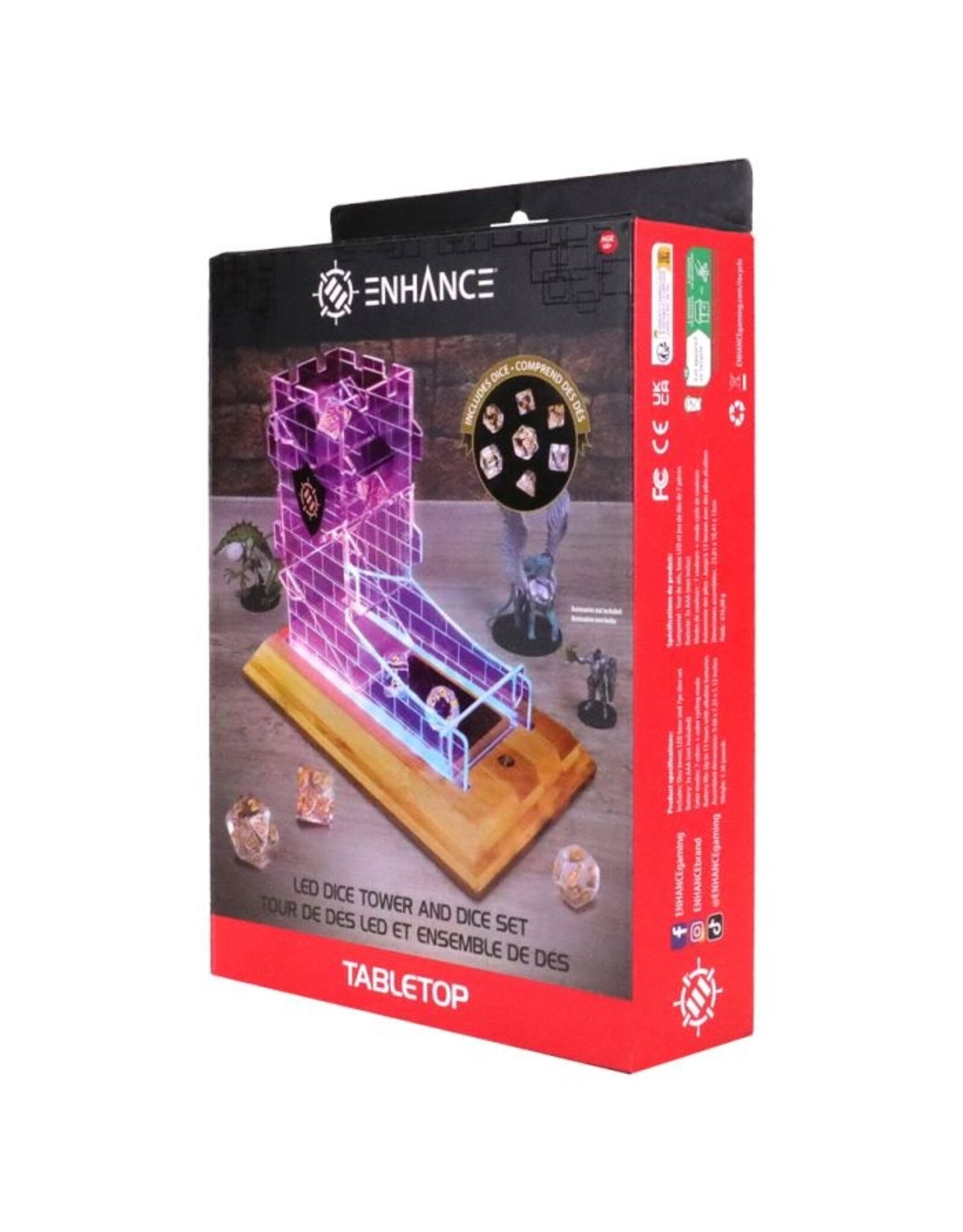 Enhance: LED Dice Tower & 7-set CL