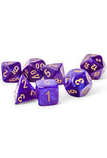 Chessex 7-Set Mega Hedrals: Borealis Royal Purple with gold Luminary