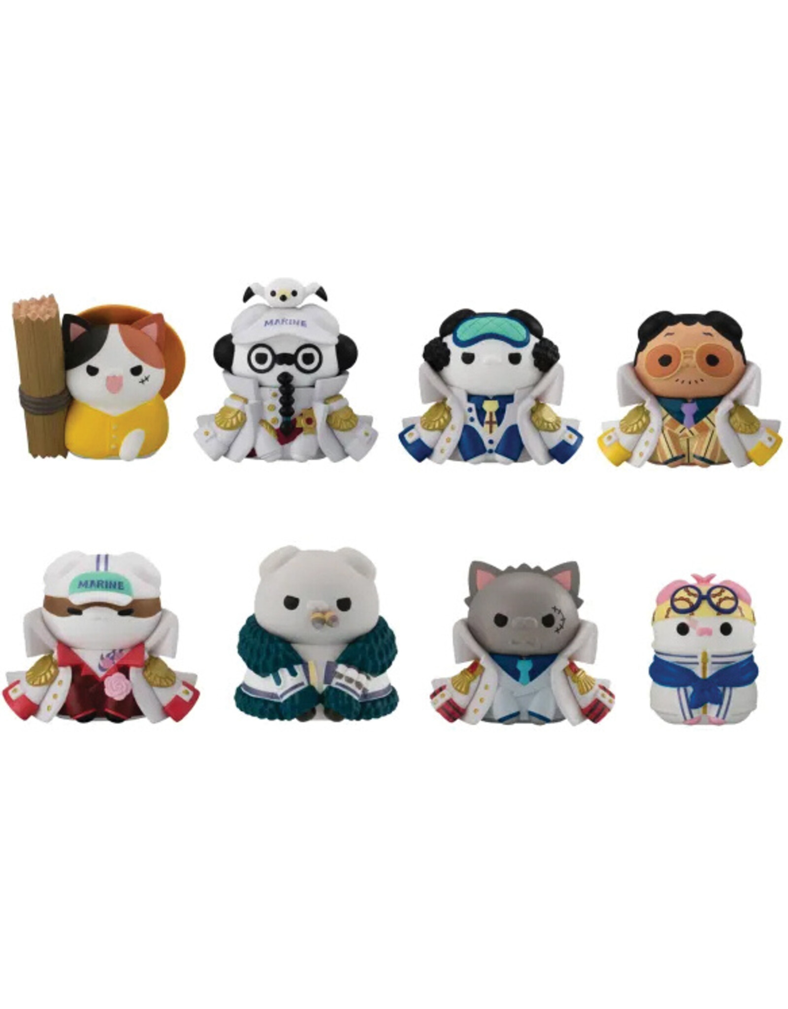 Bandai MegaHouse: Mega Cat Project - One Piece, Nyan Piece Nyan! ver. Luffy vs Marines