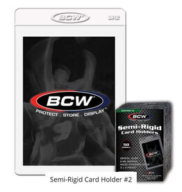 BCW Diversified Semi-Rigid Card Protectors for Card Grading Submission #2 Standard (50ct)
