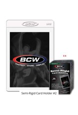 BCW Diversified Semi-Rigid Card Protectors for Card Grading Submission #2 Standard (50ct) 4 Pack (200)