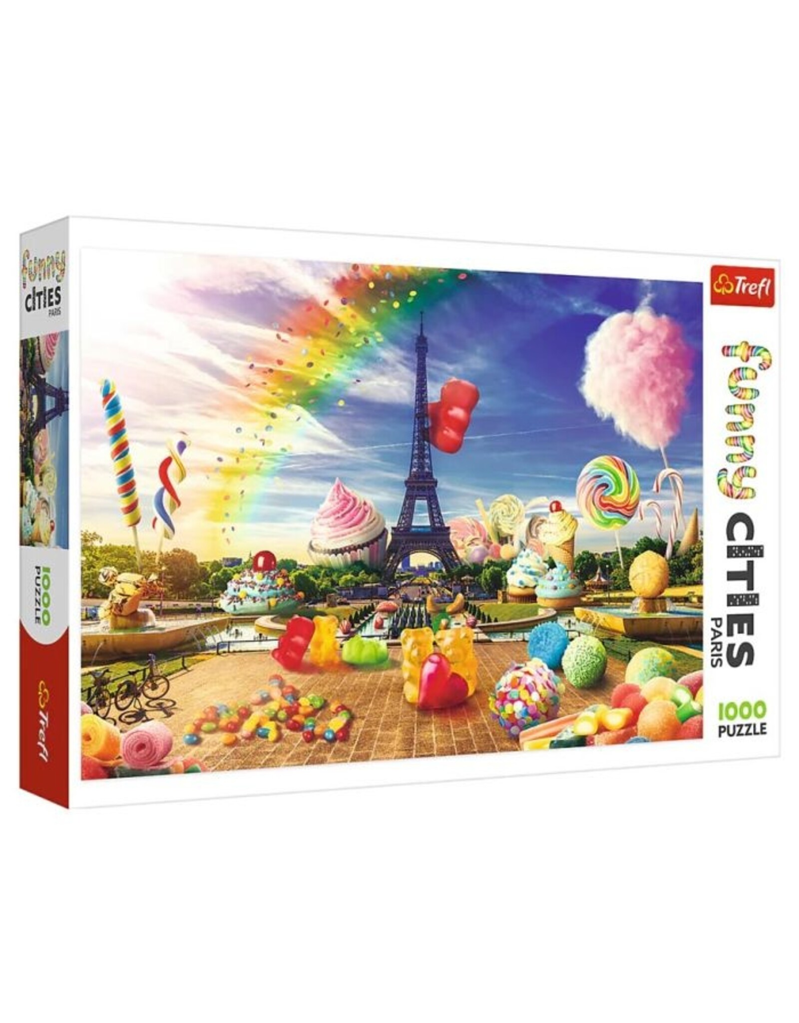 Trefl Puzzle: Funny Cities: Sweet Paris 1000 Piece (Trefl Red)