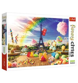 Trefl Puzzle: Funny Cities: Sweet Paris 1000 Piece (Trefl Red)