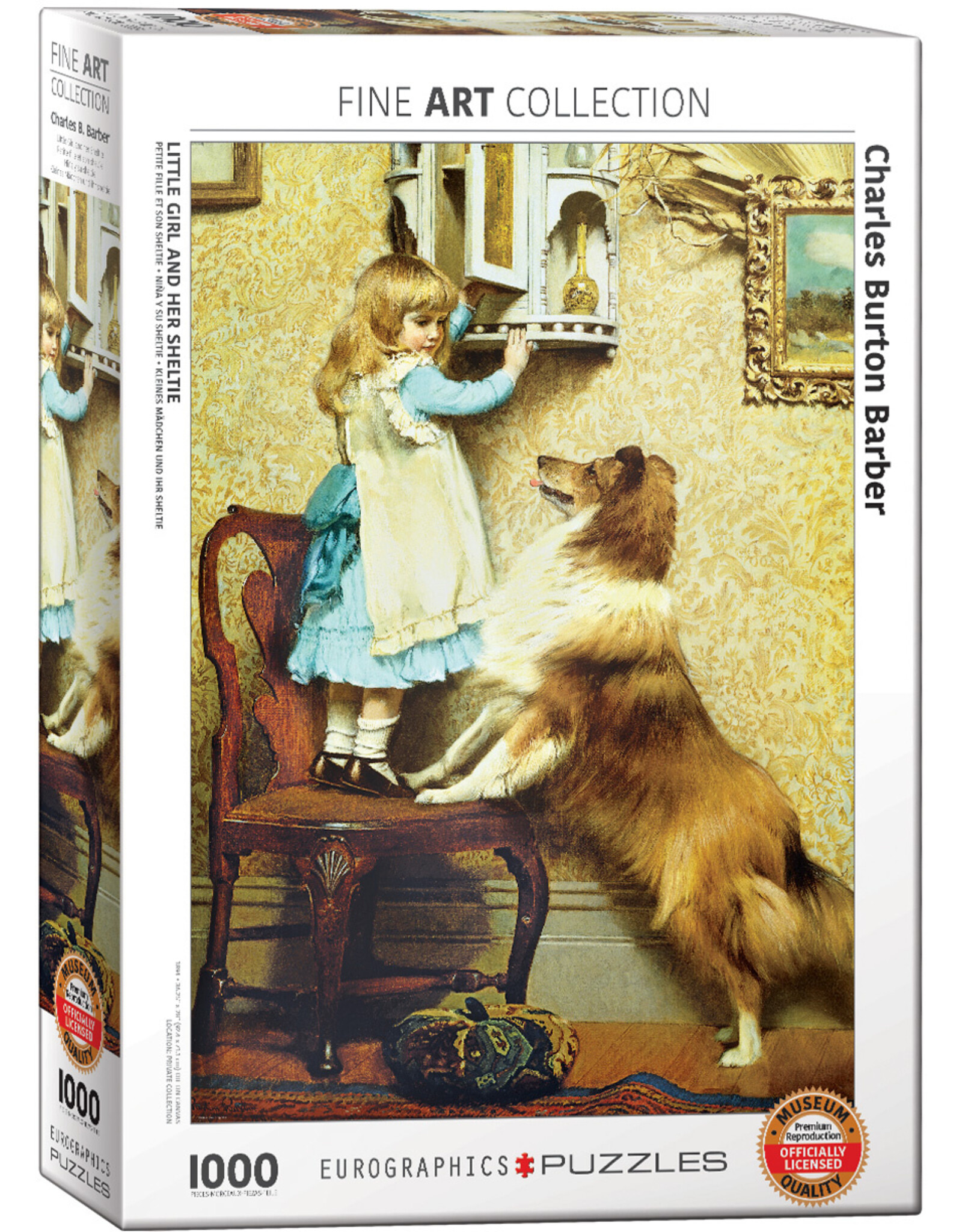 Eurographics Puzzle: Little Girl and her Sheltie