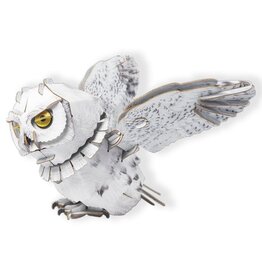 Kraft Paper Puzzle: Snowy Owl 3D