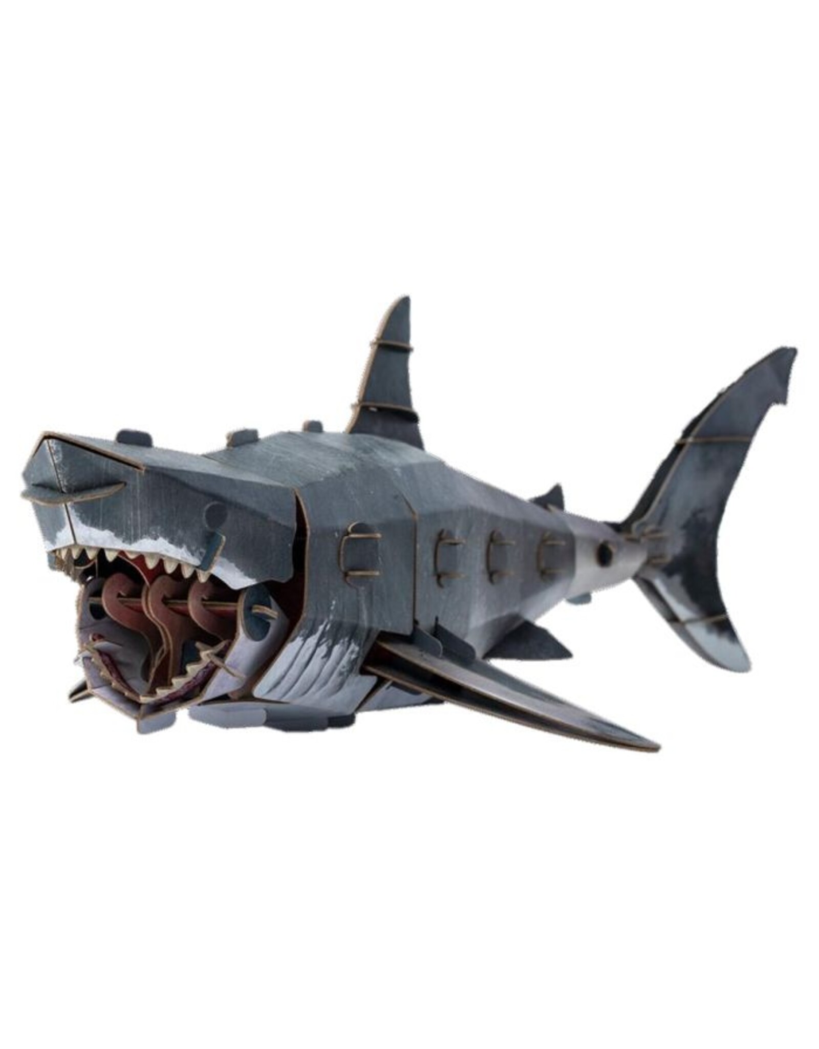Kraft Paper Puzzle: Great White Shark 3D