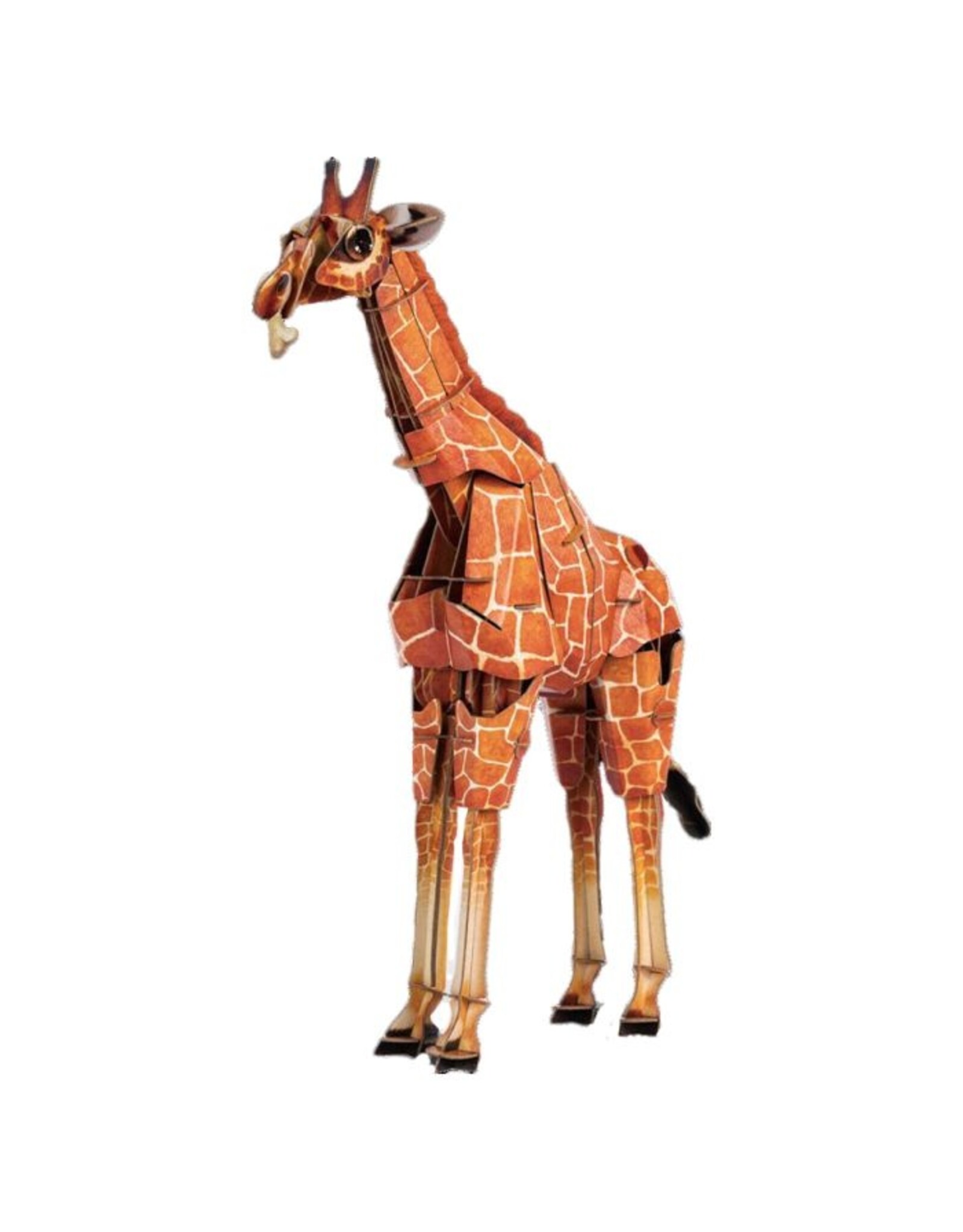 Kraft Paper Puzzle: Giraffe 3D