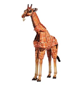 Kraft Paper Puzzle: Giraffe 3D
