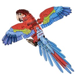 Kraft Paper Puzzle: Macaw 3D