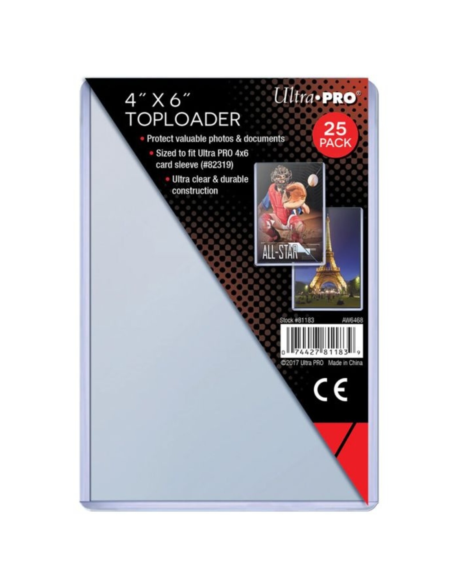 Ultra Pro Toploader: 4x6 (25)