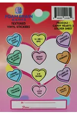 Foam Brain Candy Hearts Sticker Sheet 3