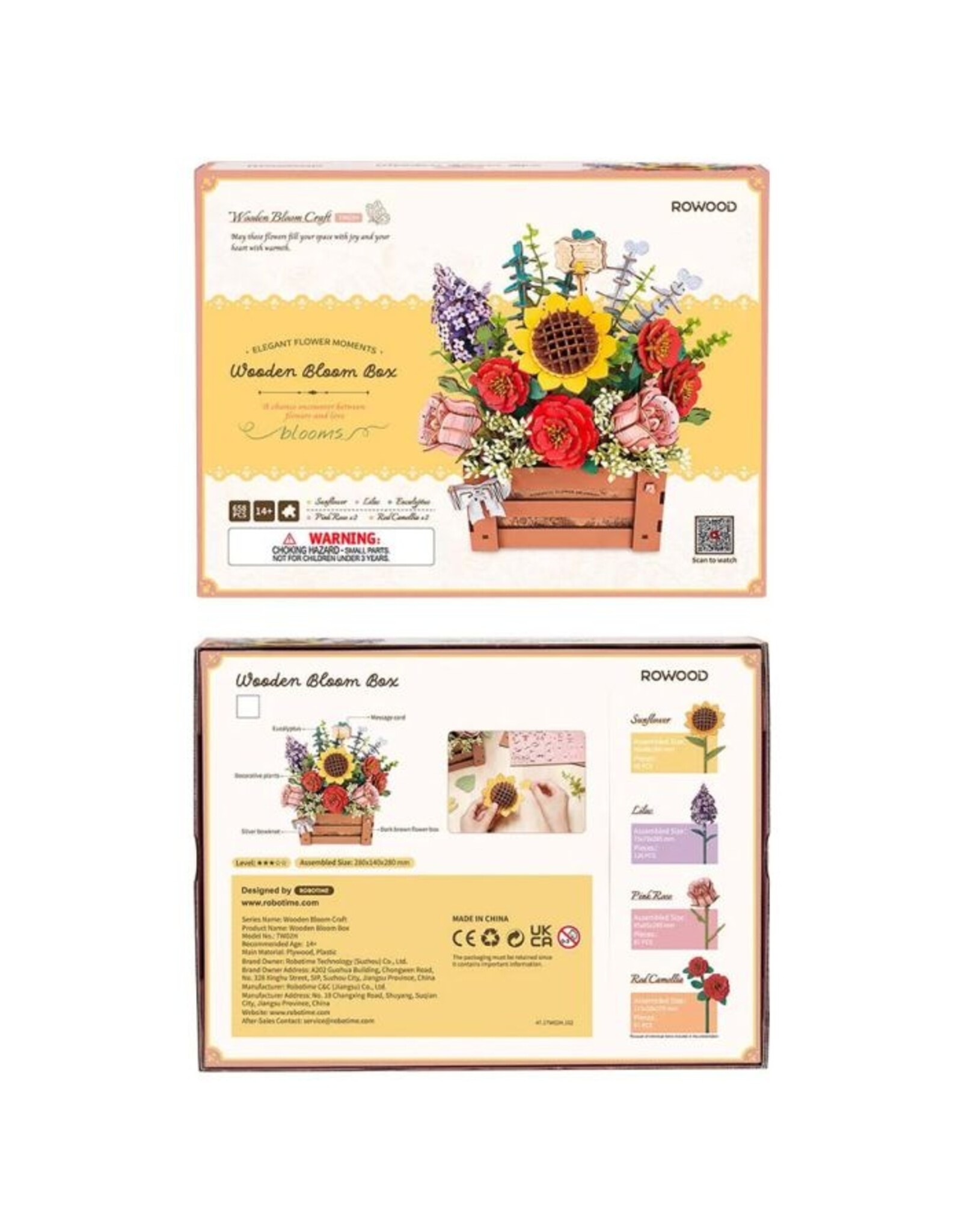 Robotime Wooden Flower Box