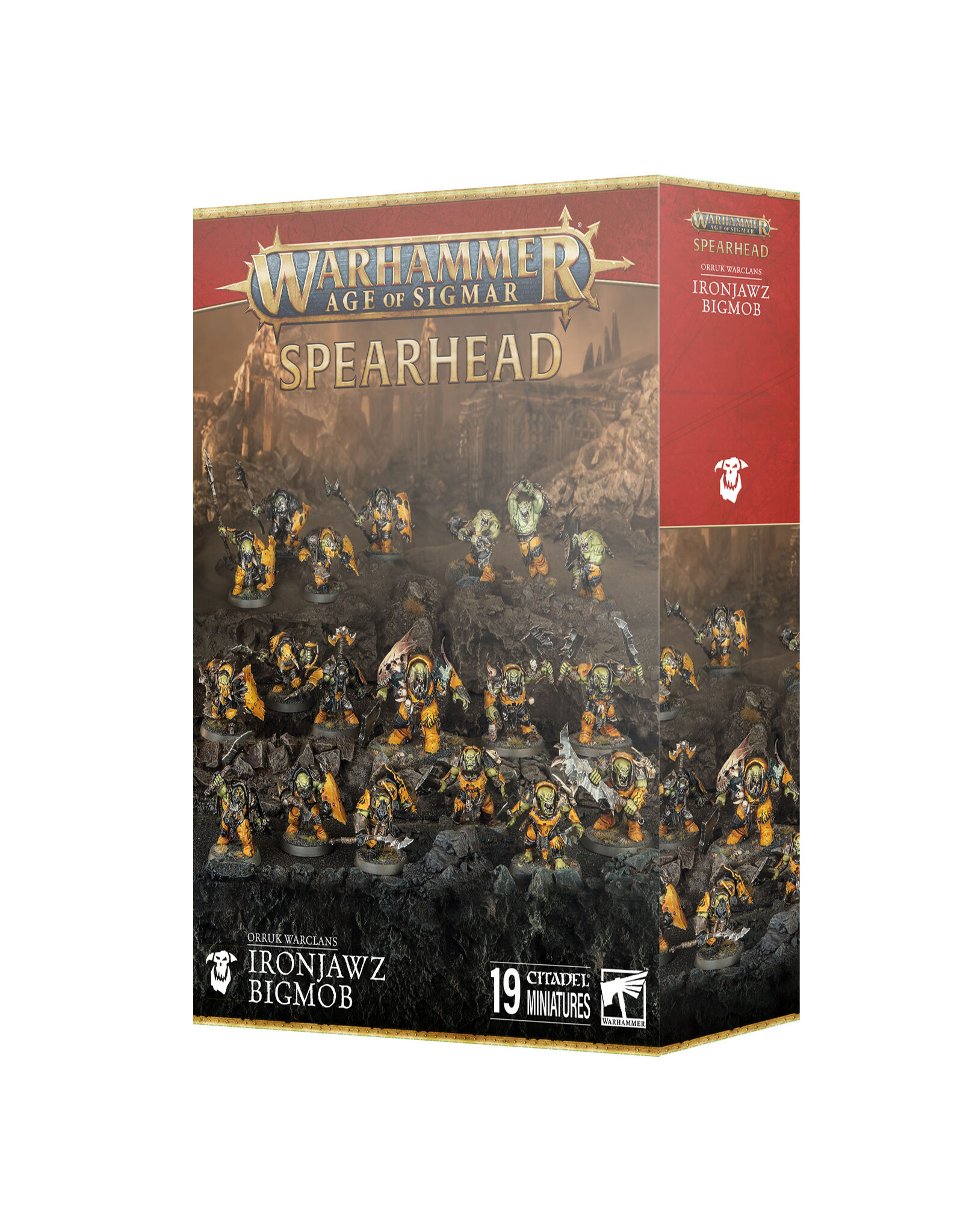 Age of Sigmar Spearhead: Orruk Warclans Ironjawz Bigmob
