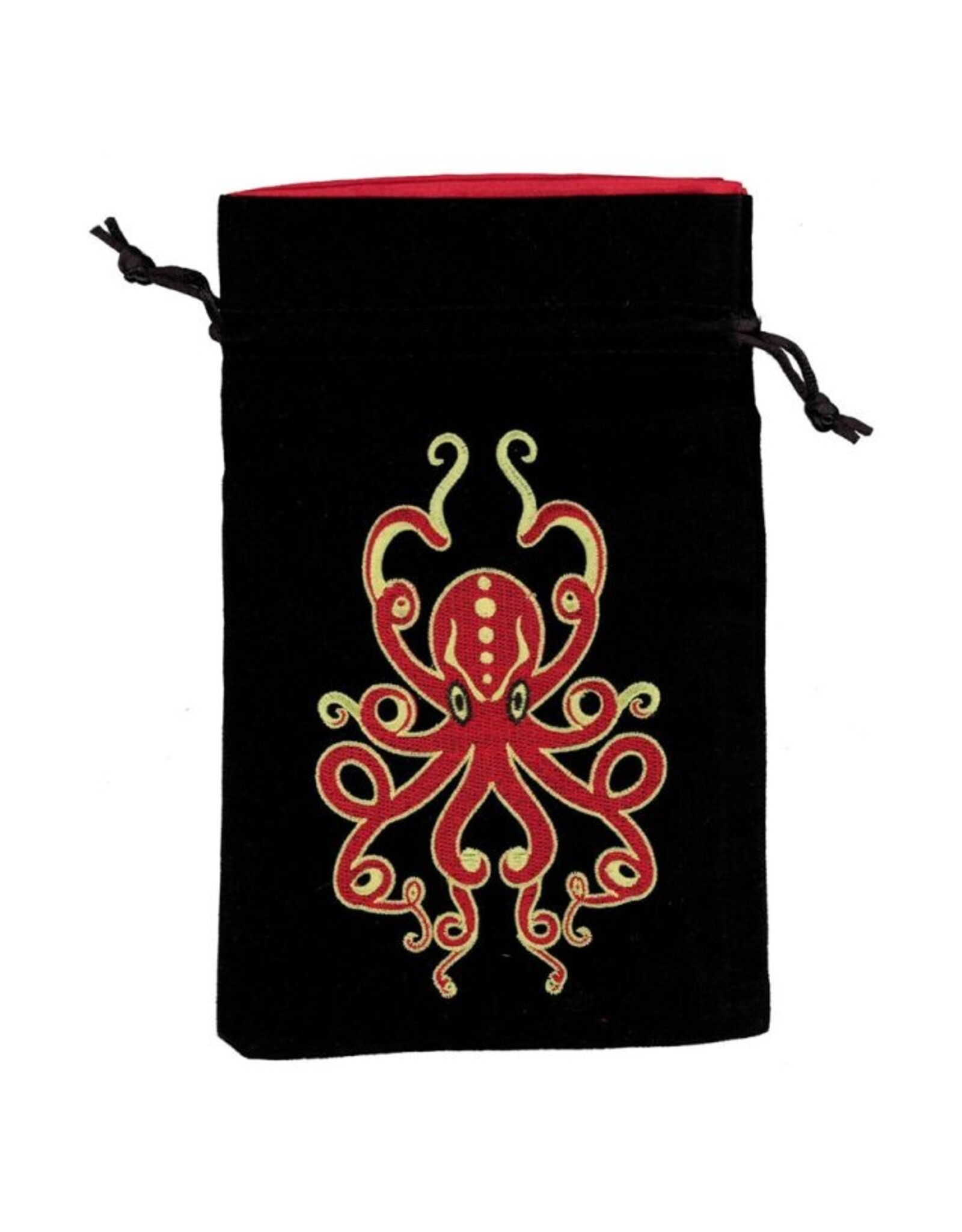 Black Oak Workshop Dice Bag: Kraken Red