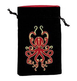 Black Oak Workshop Dice Bag: Kraken Red