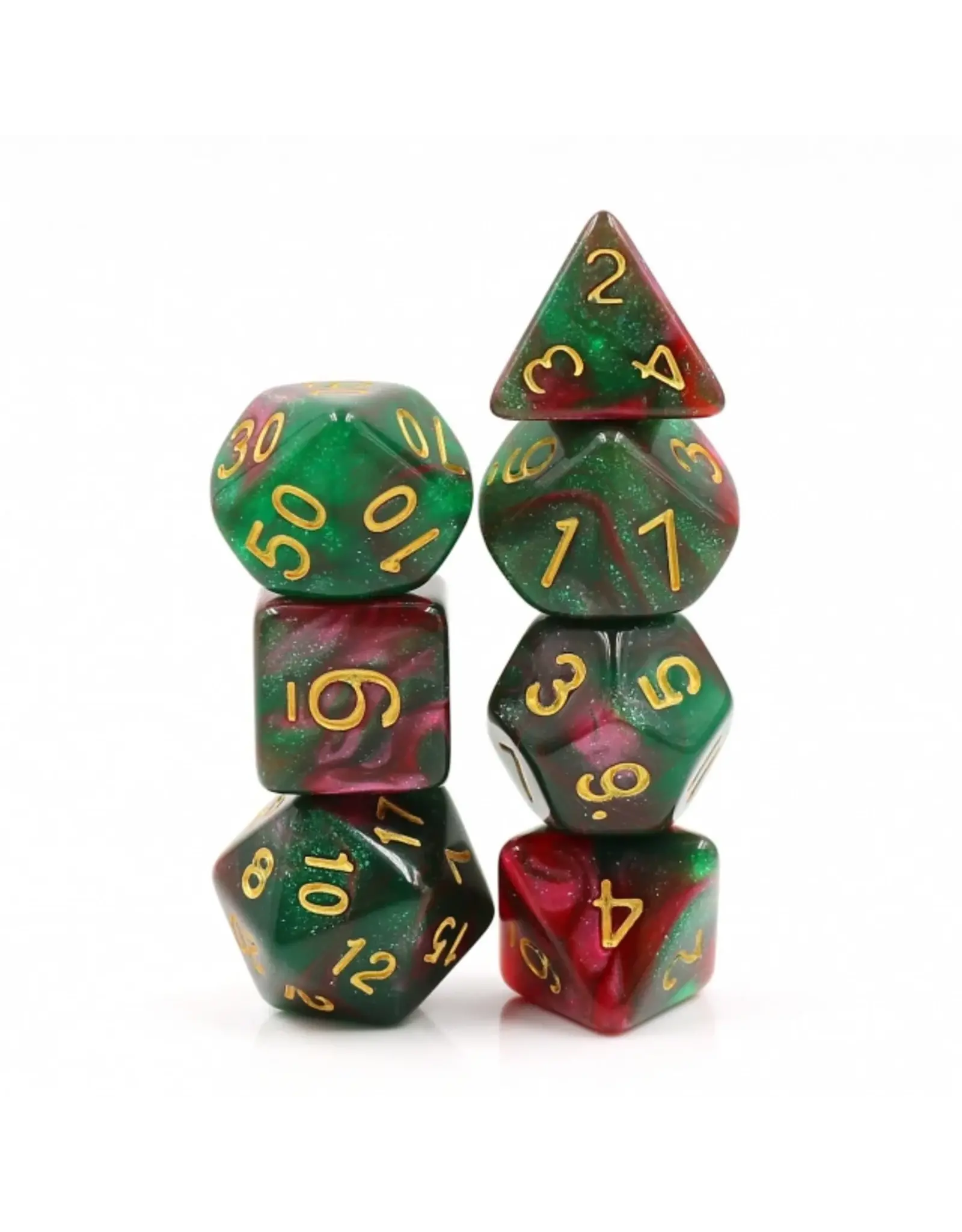 Foam Brain Rose Way RPG Dice Set