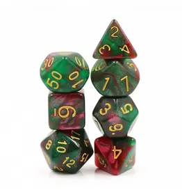 Foam Brain Rose Way RPG Dice Set