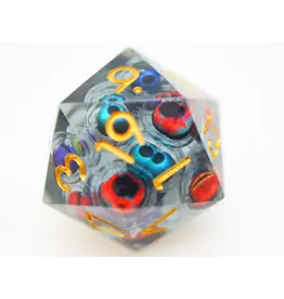 Foam Brain Sharp Edge 35mm Moving Eye D20 - Mad Scientist's Collection