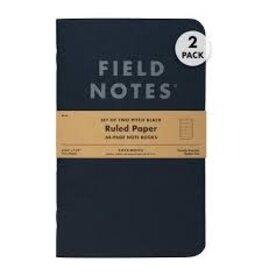 Field Notes Pitch Black Note Book (Ruled Paper) (2 pack)
