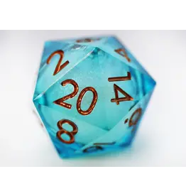 Foam Brain 33mm Sharp Edge Liquid Core D20 - Ocean Swirl