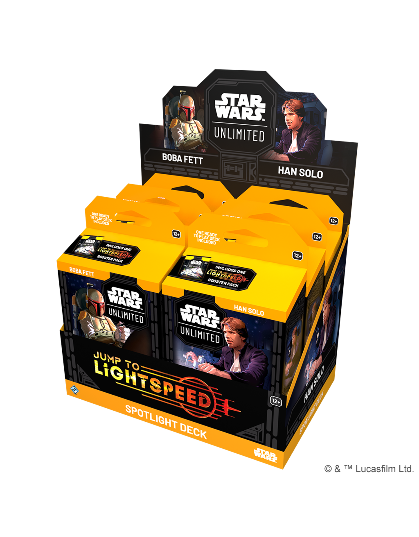 Fantasy Flight Games Star Wars: Unlimited - Jump to Lightspeed Spotlight Deck Display