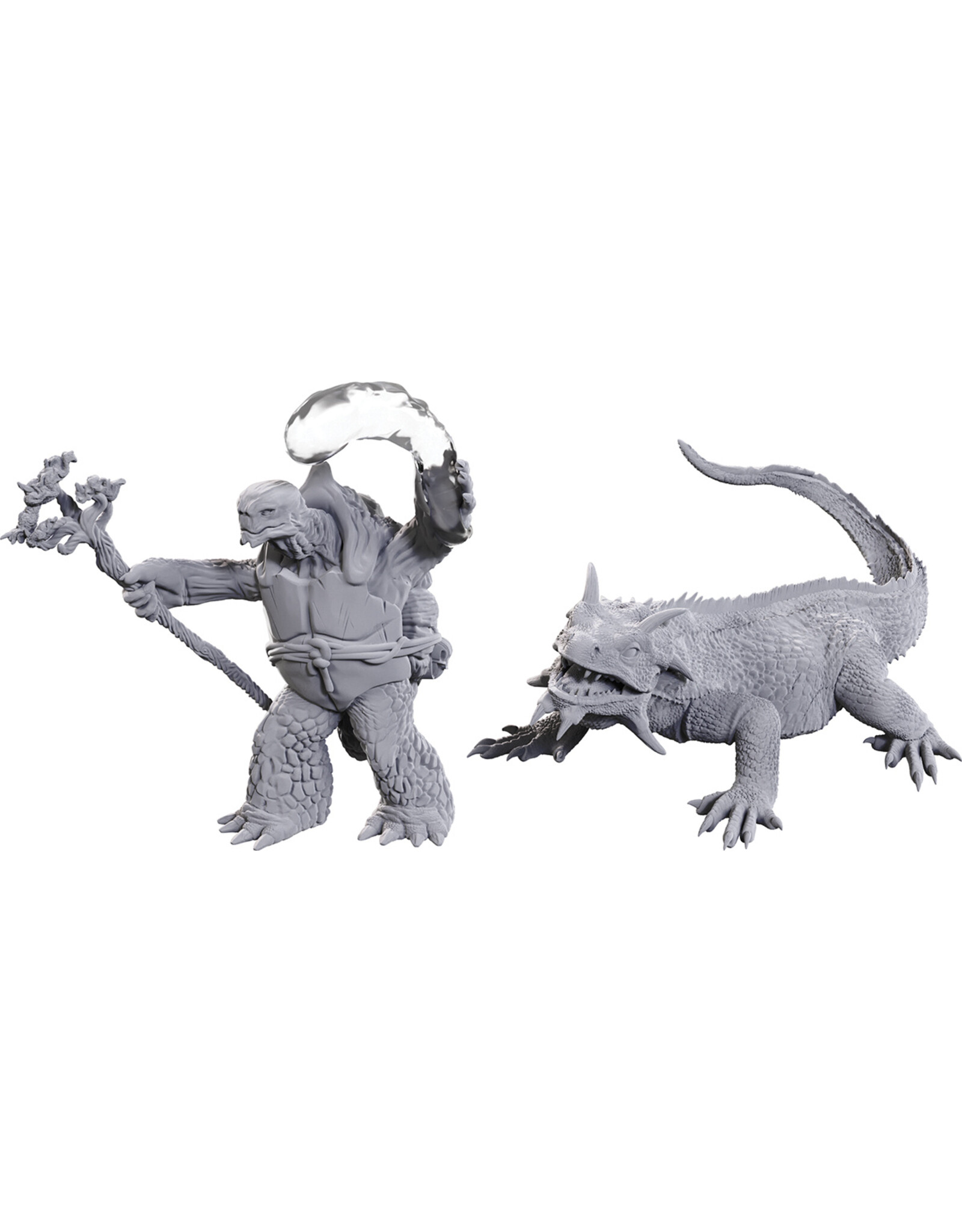 WizKids D&D Nolzur's MUM: W24 Tortle Druid & Wild Shape Giant Lizard