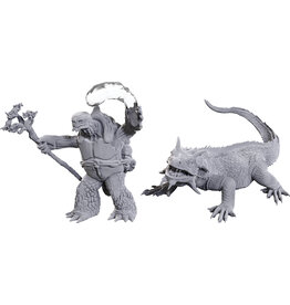 WizKids D&D Nolzur's MUM: W24 Tortle Druid & Wild Shape Giant Lizard