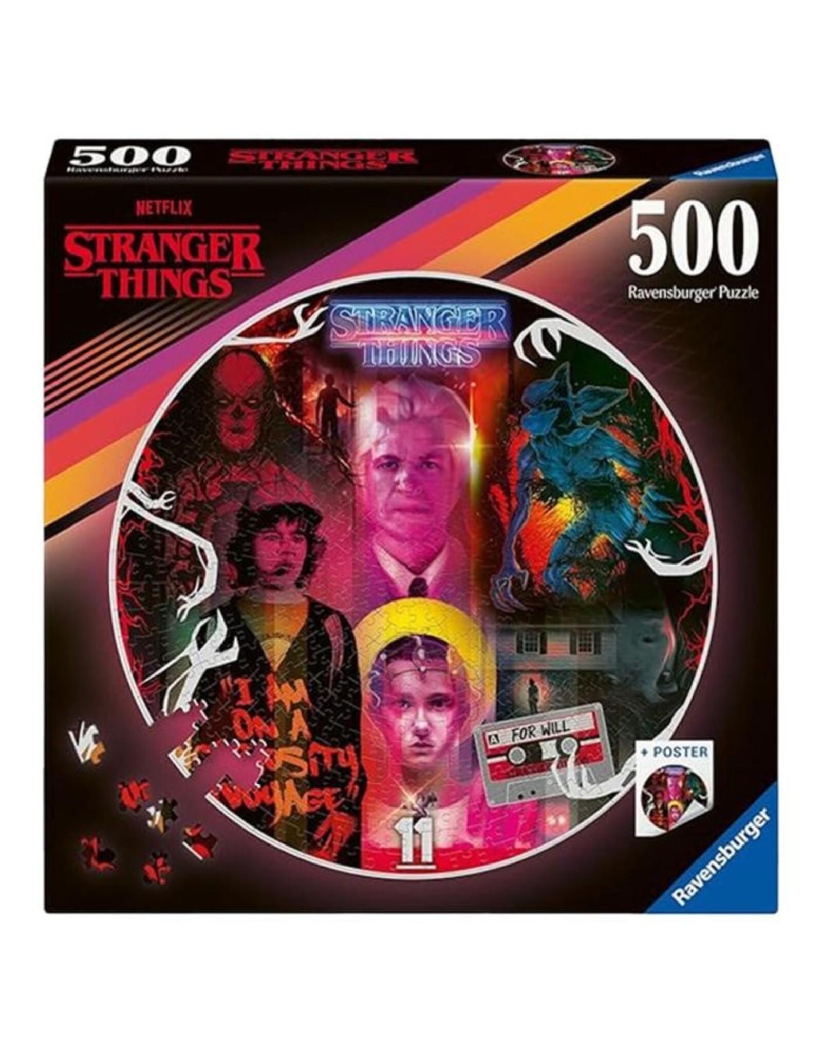 Ravensburger Puzzle: Stranger Things 500 Piece (Round)