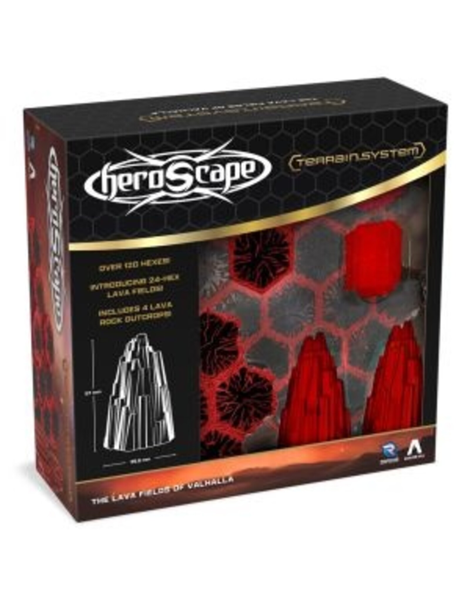 Heroscape Heroscape: Boiling Tension: The Lava Fields of Valhalla Terrain Expansion (Pre Order)