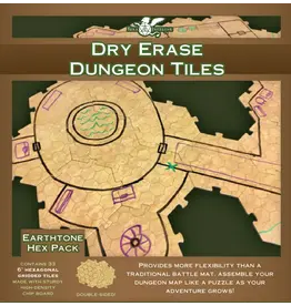 Role 4 Initiative Dungeon Tiles: Earthtone: 6" Hex (33)