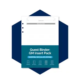 Roll & Play Press Quest Binder GM Insert Pack