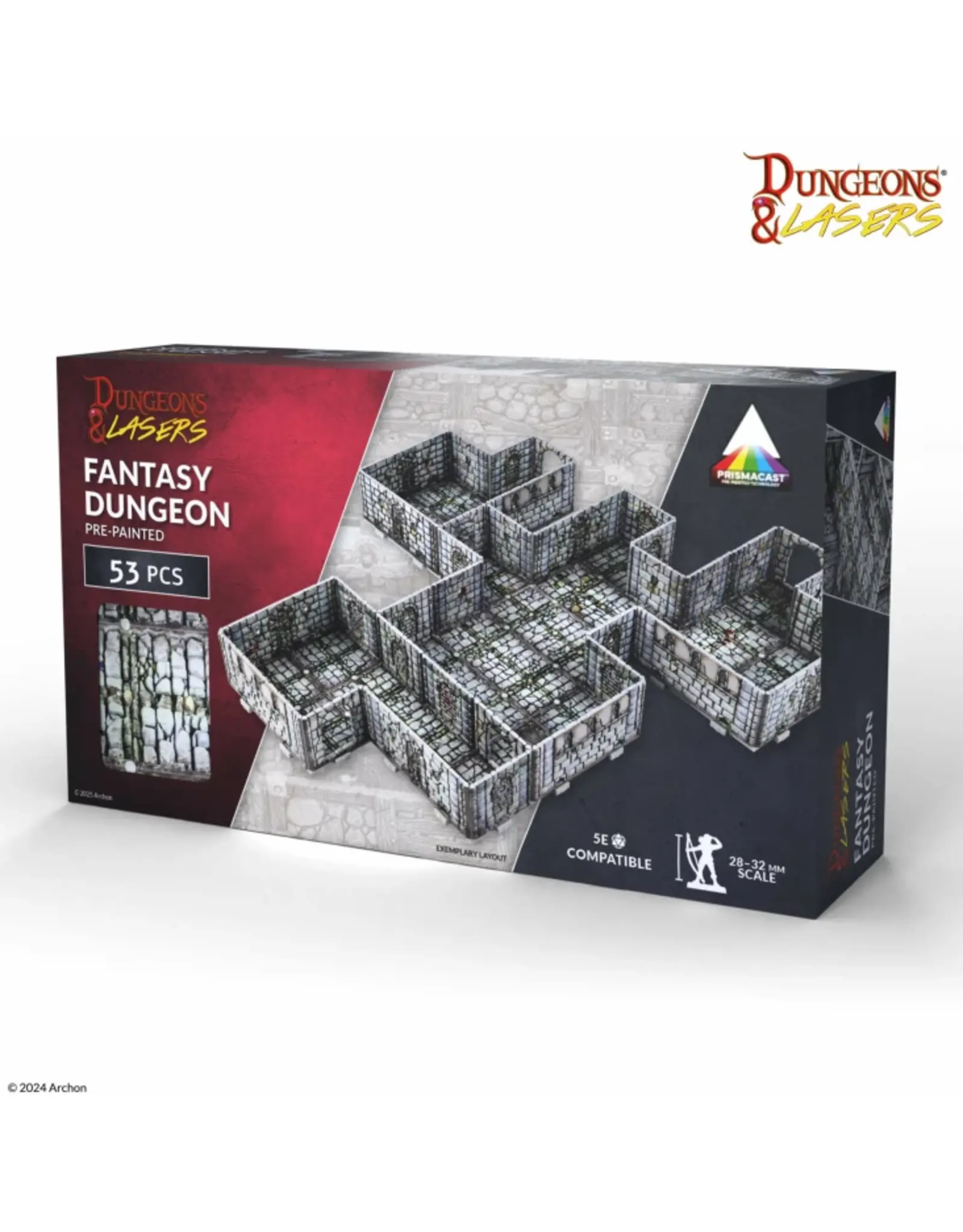Archon Studios Dungeons & Lasers: Fantasy Dungeon: Pre-Painted
