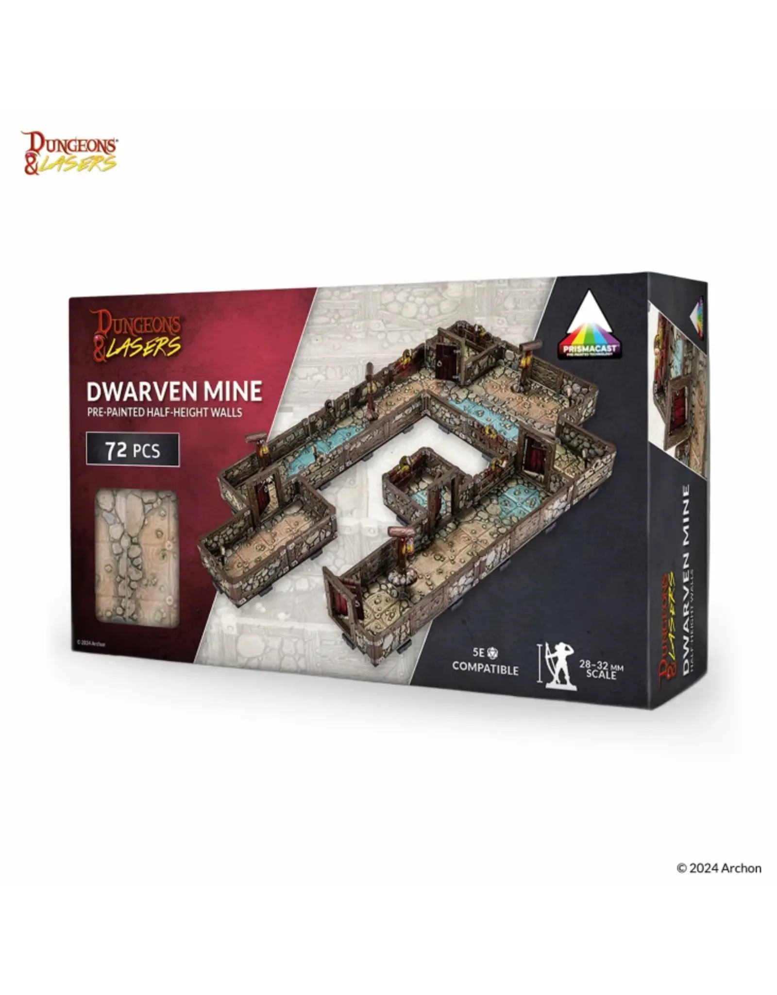 Archon Studios Dungeons & Lasers: Dwarven Mine: Pre-Painted