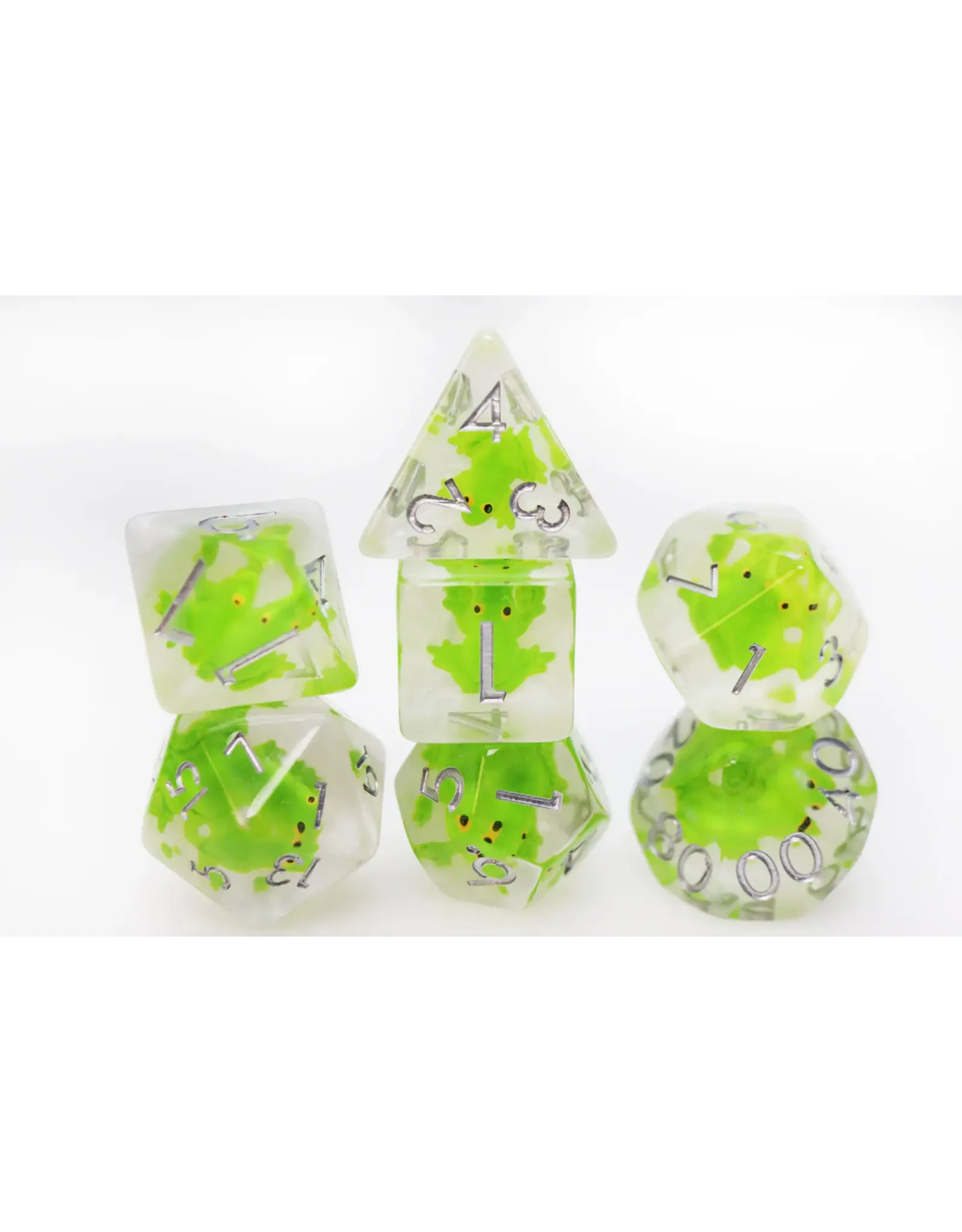 Foam Brain Frozen Frog RPG Dice Set