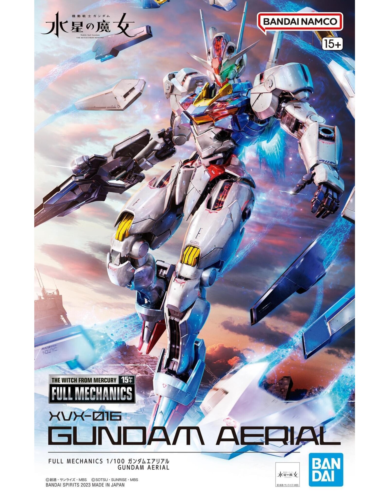 Bandai Gundam Gunpla: Full Mechanics 1/100 - The Witch from Mercury, #03 Gundam Aerial