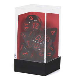 Chessex 7-Set Polyhedral Translucent Smoke/Red Set