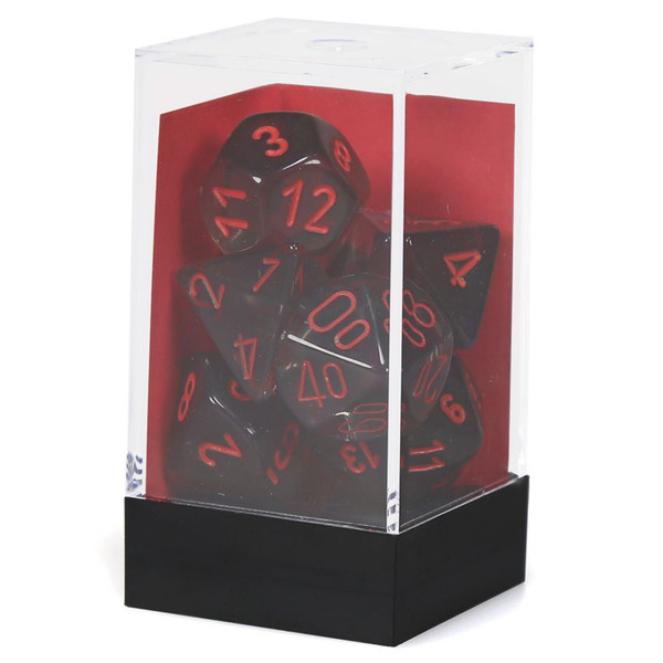 Polyhedral Dice: Translucent Red