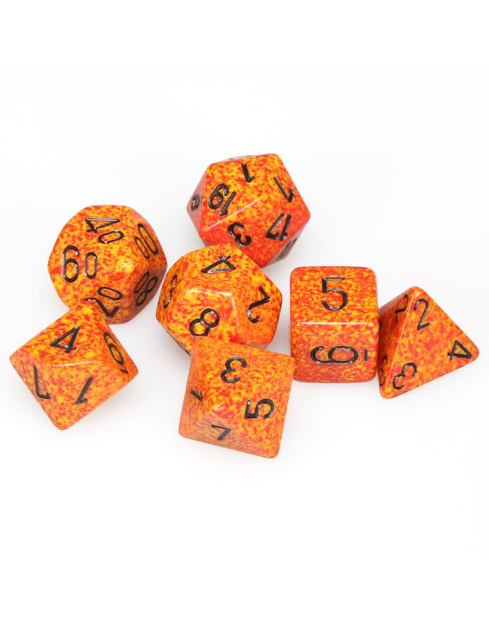 Chessex 7-Set Cube Speckled Fire