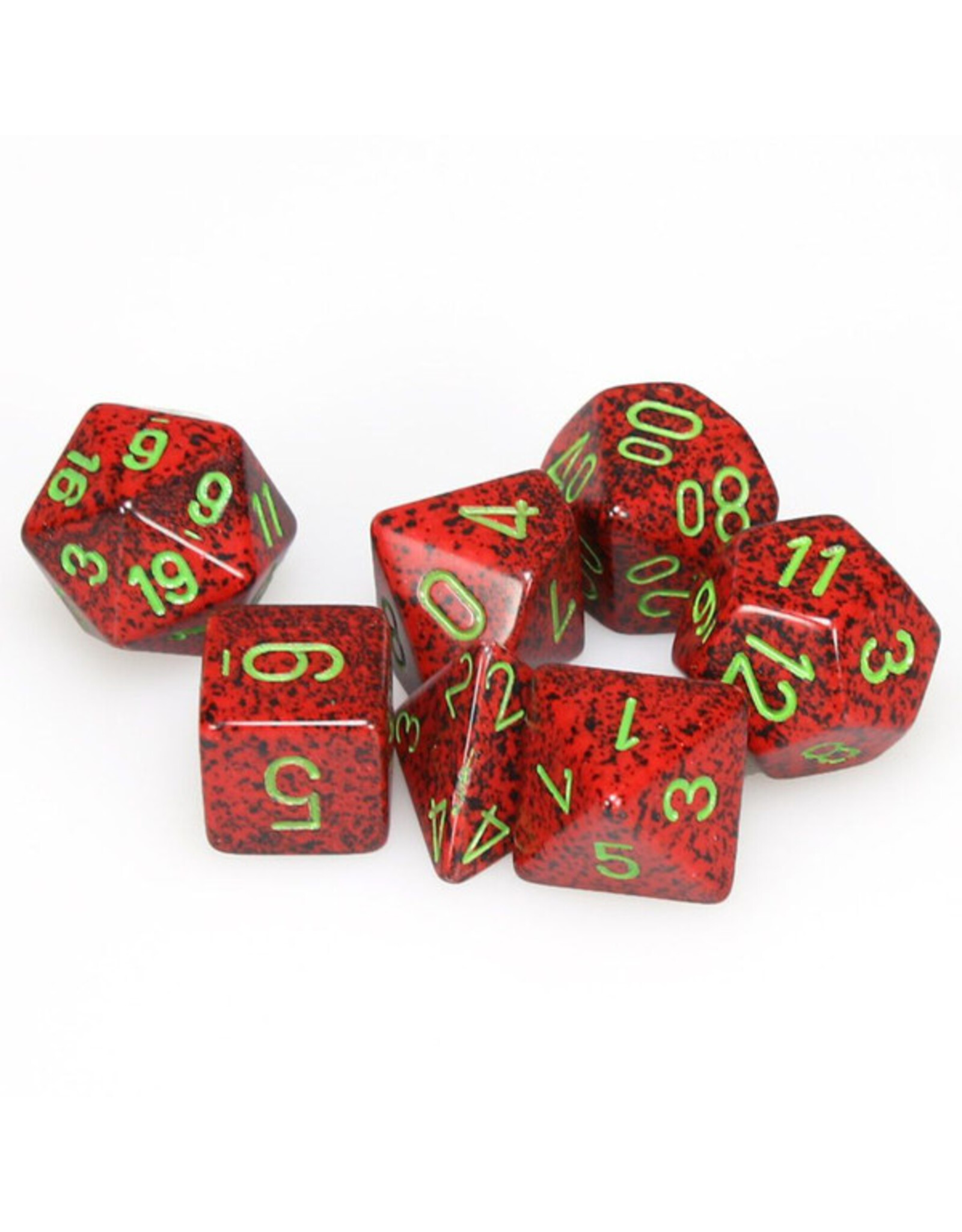 Chessex 7-Set Cube Speckled Strawberry