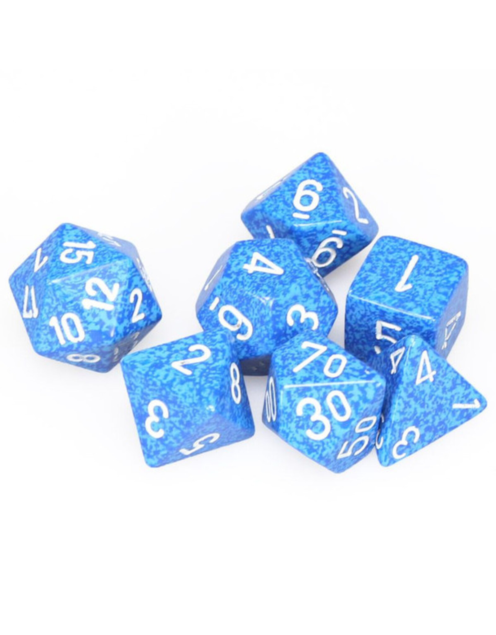 Chessex 7-Set Polyhedral Speckled Water