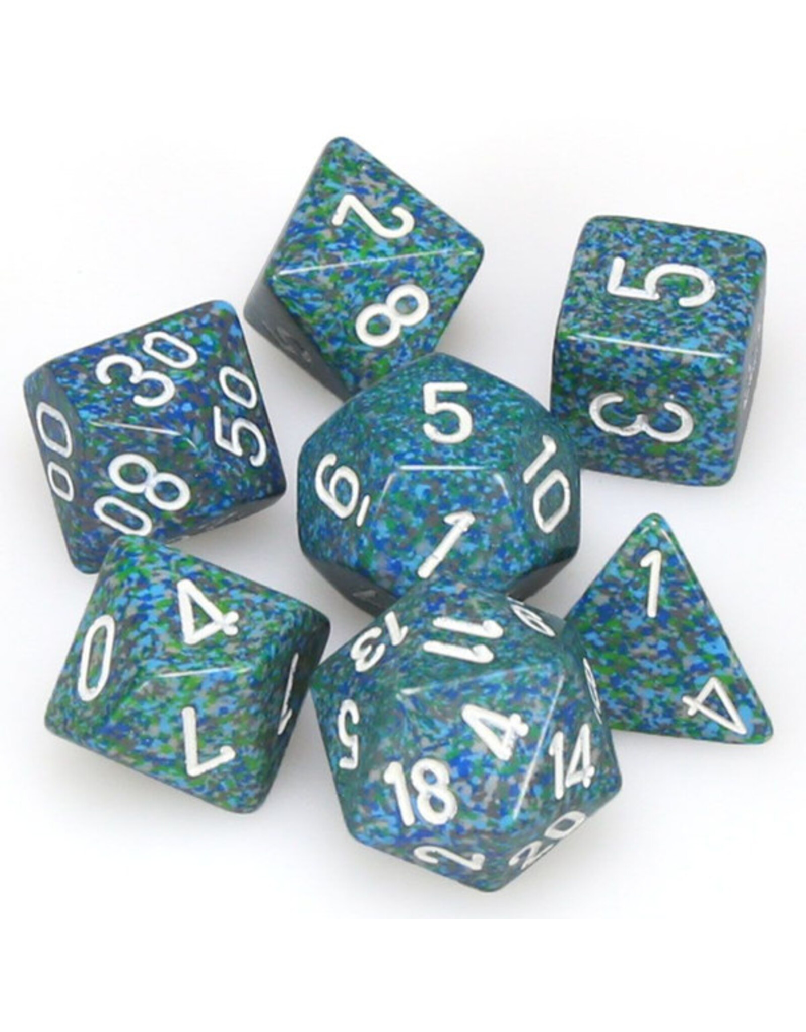 Chessex 7-Set Polyhedral Speckled Sea
