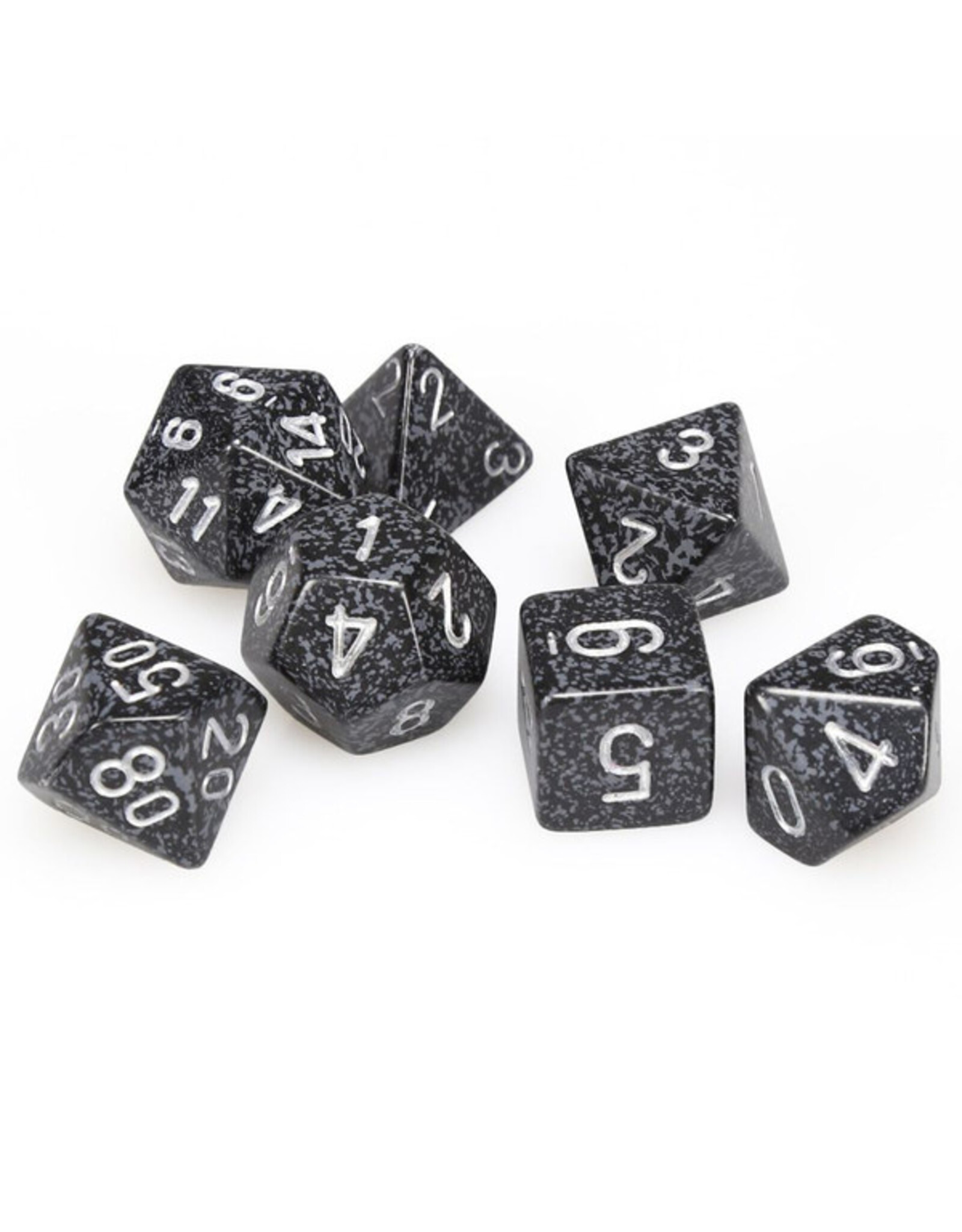 Chessex 7-Set Cube Speckled Ninja