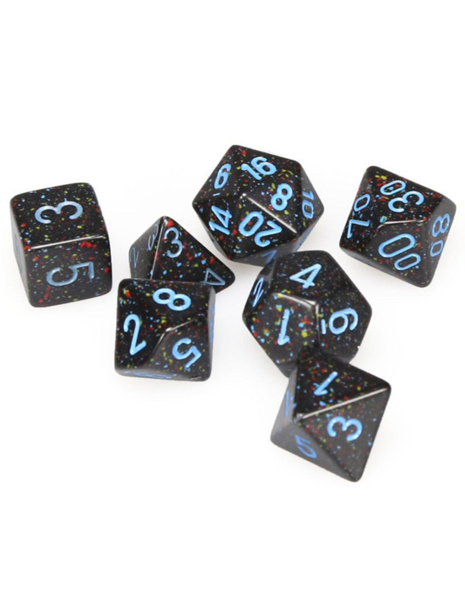 Chessex 7-Set Cube Speckled Blue Stars
